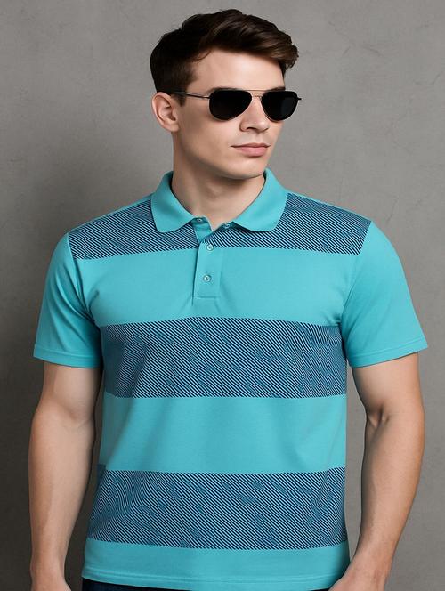 men printed short sleeve polo t-shirt - 22300144 - Very Small Image - 1