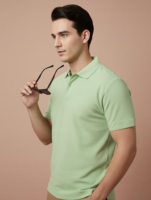 men solid short sleeve regular fit polo t-shirt - 22300858 - Very Small Image - 1