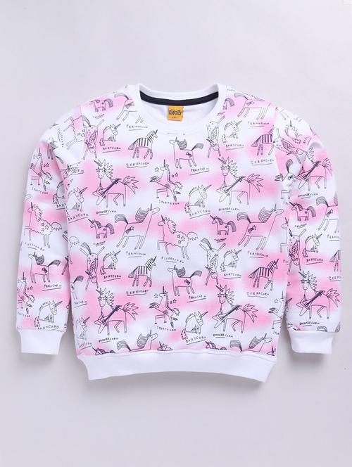 girls printed long sleeve sweatshirt - 22303039 - Very Small Image - 1