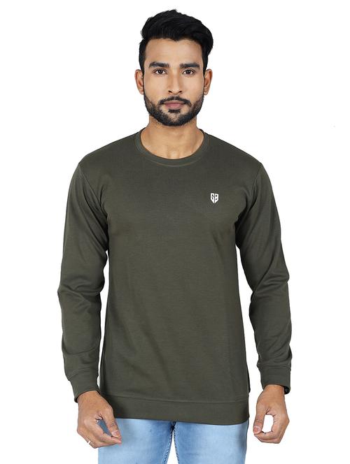 men logo print long sleeve regular fit sweatshirt - 22306056 - Very Small Image - 1