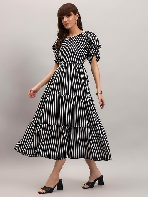 women striped tulip sleep tiered dress - 22309403 - Very Small Image - 1