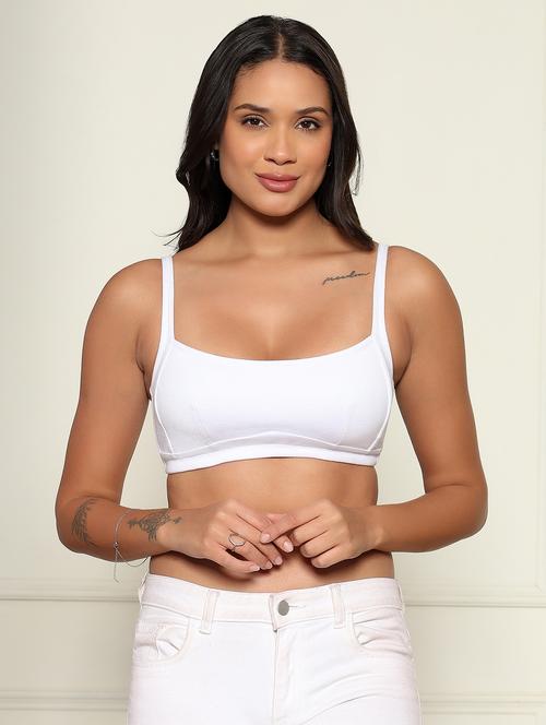 women solid non padded sports bra - 22312849 - Very Small Image - 1