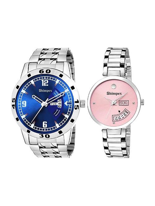 classic edge analog watch for couple - 22314980 - Very Small Image - 1