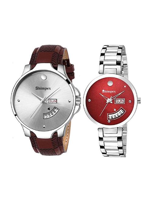  classic edge analog watch combo - 22315414 - Very Small Image - 1
