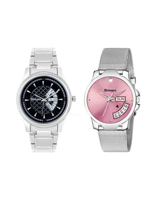  classic edge analog watch combo - 22315431 - Very Small Image - 1