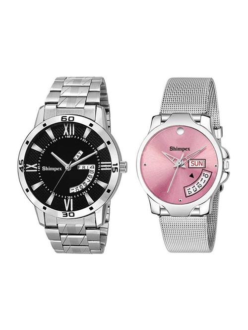 classic edge analog couple watch  - 22315632 - Very Small Image - 1