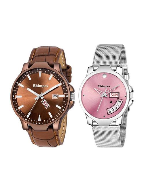 classic edge analog watch set of 2  - 22315702 - Very Small Image - 1