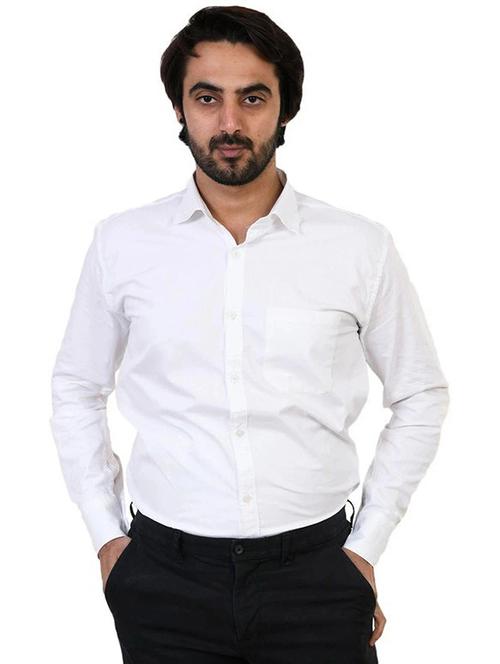 Men Solid Long Sleeve Regular Fit Formal Shirt - 22316084 - Very Small Image - 1