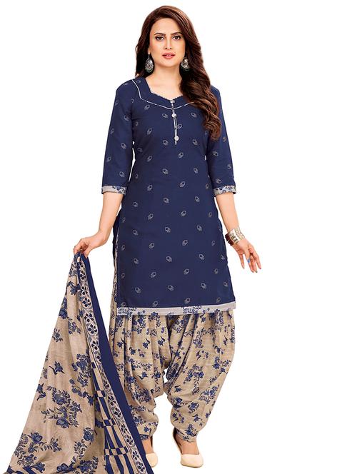 women printed unstitched suit set - 22317877 - Very Small Image - 1