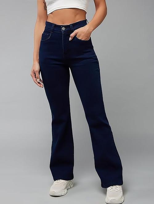women plain high rise bootcut jeans - 22319246 - Very Small Image - 1