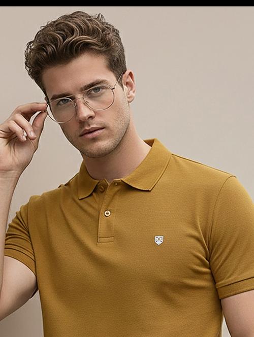 men solid short sleeve regular fit polo t-shirt - 22319881 - Very Small Image - 1
