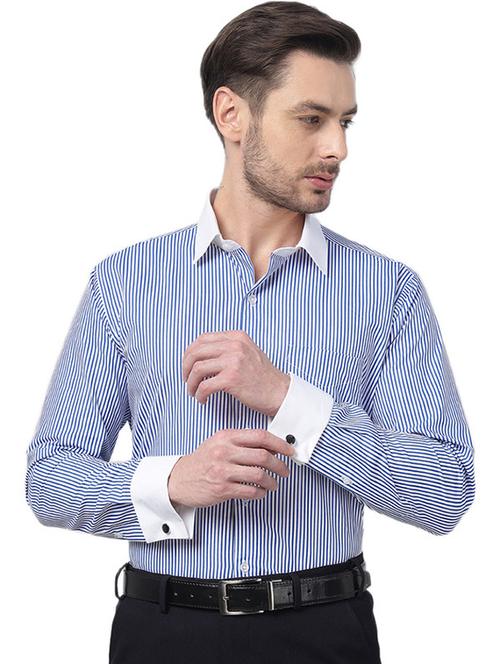 Men Collared Long Sleeve Formal Shirt - 22320579 - Very Small Image - 1