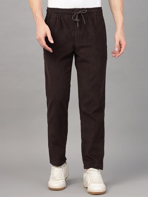 men solid mid rise corduroy straight trouser - 22320635 - Very Small Image - 1