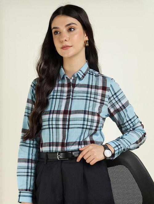 women collared long sleeve regular fit shirt - 22320641 - Very Small Image - 1