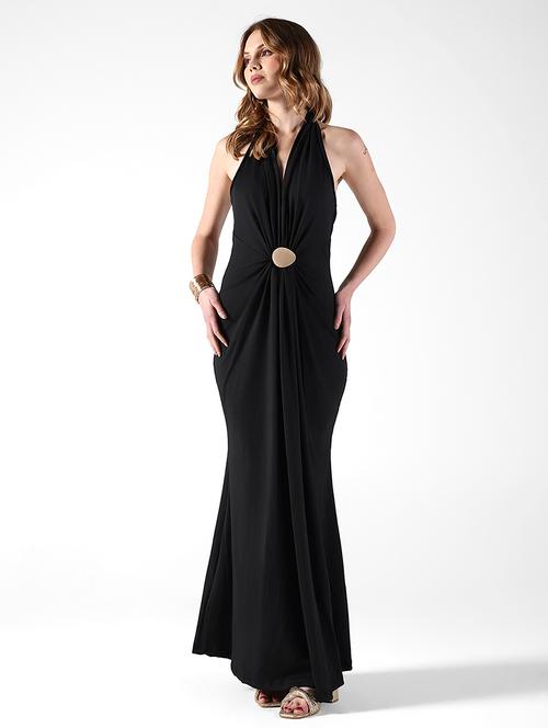 women soldi halter neck sleeveless a-line dress - 22322045 - Very Small Image - 1