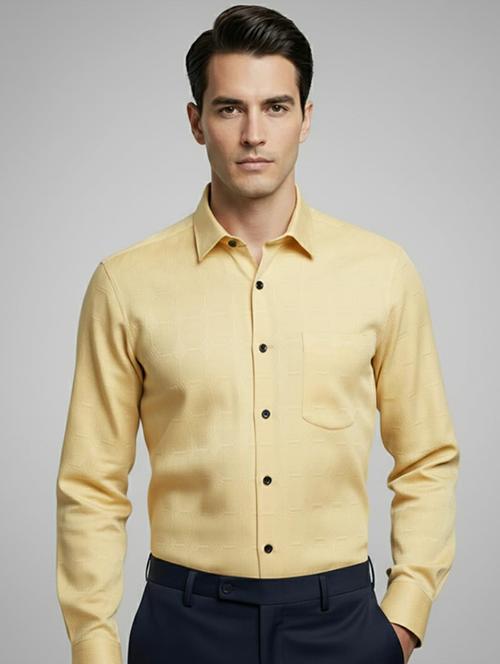 men self design long sleeve regular fit formal shirt - 22324672 - Very Small Image - 1