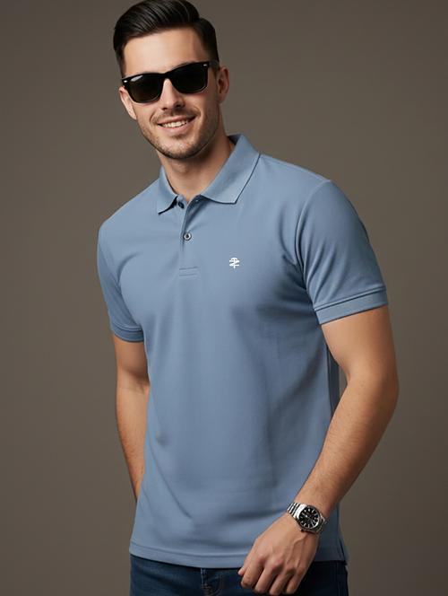 men solid short sleeve regular fit polo t-shirt - 22331576 - Very Small Image - 1