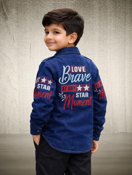 Boys Printed Long Sleeve Regular Jacket - 22331686 - Very Small Image - 1