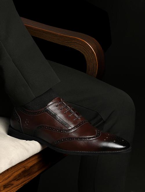 men brown lace-up brouge - 22331689 - Very Small Image - 1