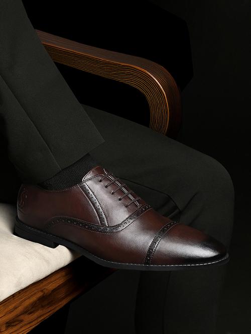 men brown lace-up brouge - 22331698 - Very Small Image - 1