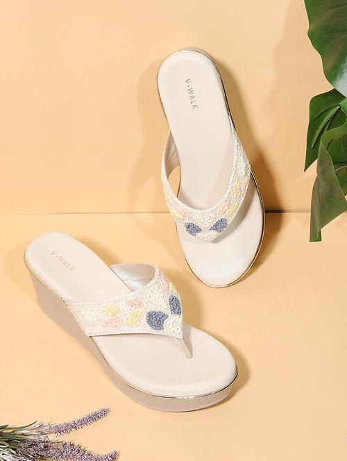 women embellished slip on wedges - 22331782 - Very Small Image - 1