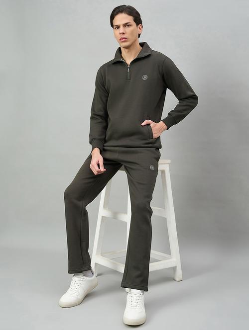 men solid long sleeve full length track suit - 22332353 - Very Small Image - 1