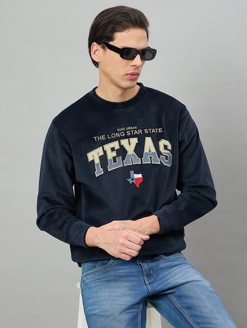 men typographic long sleeve regular fit sweatshirt - 22332394 - Very Small Image - 1