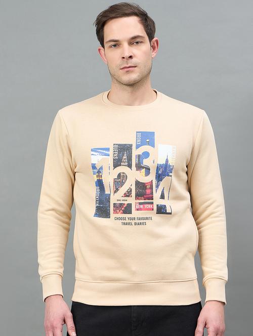 men printed long sleeve regular fit sweatshirt - 22332423 - Very Small Image - 1