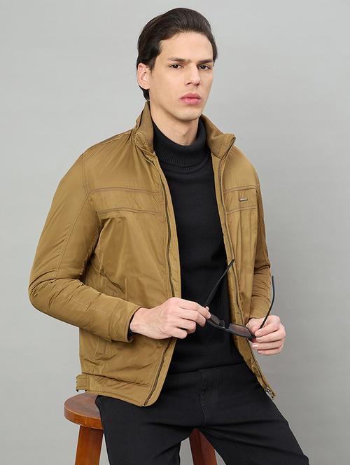 men solid long sleeve bomber jacket - 22336156 - Very Small Image - 1