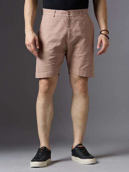 men solid mid rise regular fit shorts - 22337725 - Very Small Image - 1