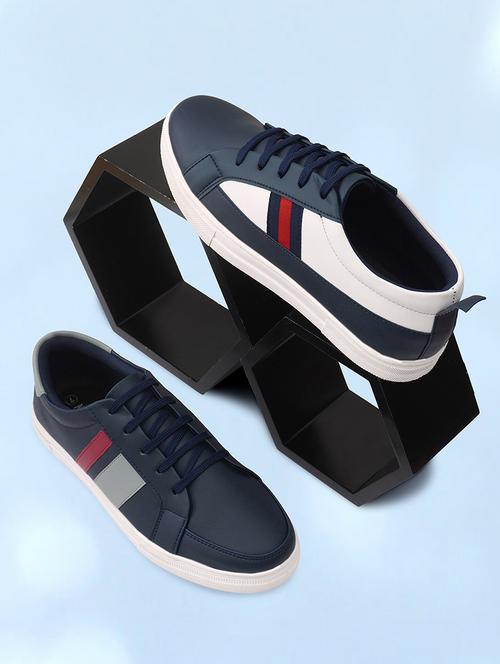Men Blue Lace-up Sneaker - 22338386 - Very Small Image - 1