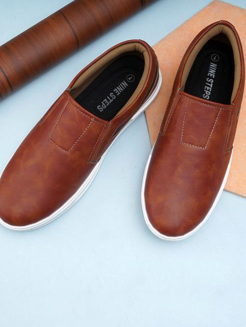 men brown slip on loafer - 22338396 - Very Small Image - 1