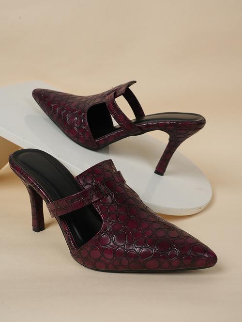 women textured slip on mules - 22341142 - Very Small Image - 1