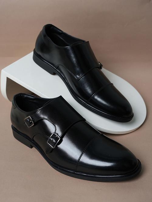 men black slip on monk strap - 22341393 - Very Small Image - 1