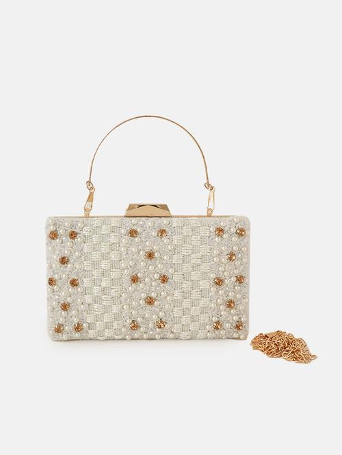 women embellished box clutch - 22341412 - Very Small Image - 1