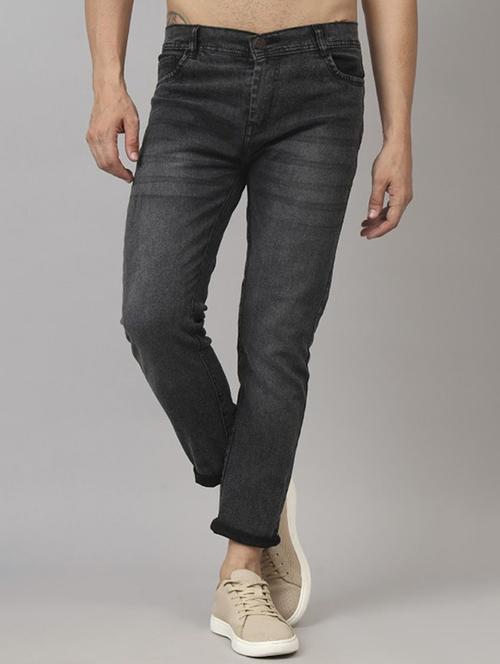Men Washed Mid Rise Full Length Slim Fit Jeans - 22342819 - Very Small Image - 1