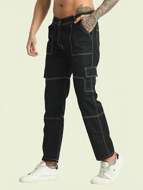 men solid mid rise regular fit cargo  - 22342857 - Very Small Image - 1