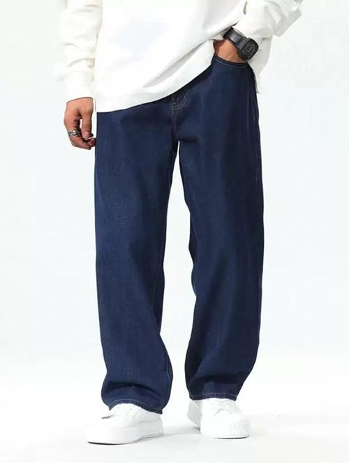 men plain mid rise full length jeans - 22343992 - Very Small Image - 1