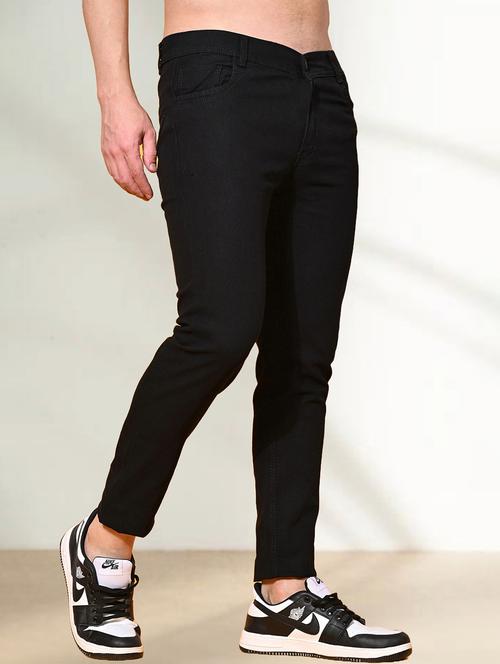 Men Plain Mid Rise Full Length Slim Fit Jeans - 22344588 - Very Small Image - 1