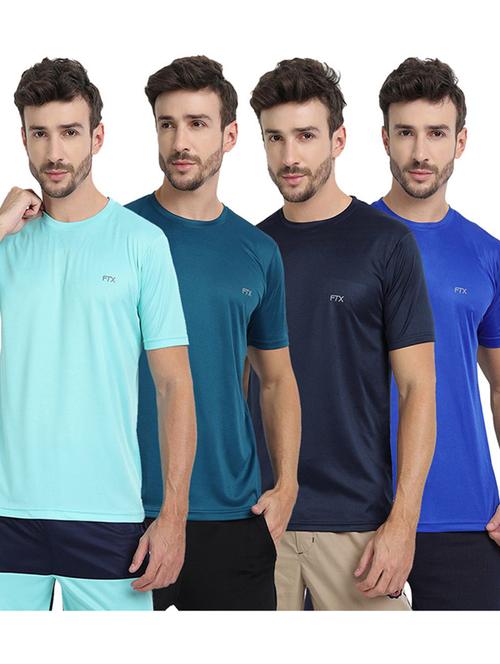 men pack of 4 solid short sleeve t-shirt - 22355134 - Very Small Image - 1