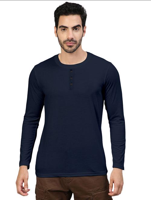 men solid long sleeve regular fit t-shirt - 22355238 - Very Small Image - 1