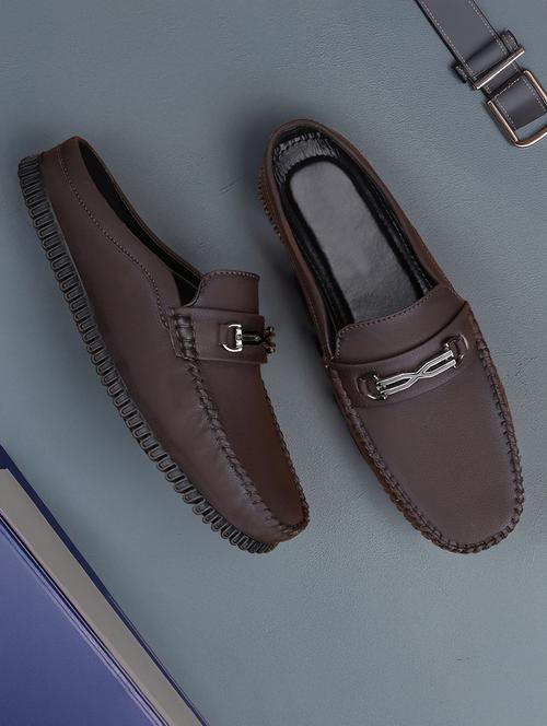 men solid slip on horsebit loafer - 22356545 - Very Small Image - 1