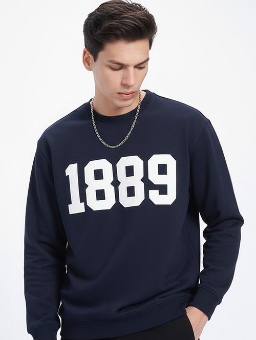 men typographic long sleeve regular fit sweatshirt - 22358272 - Very Small Image - 1