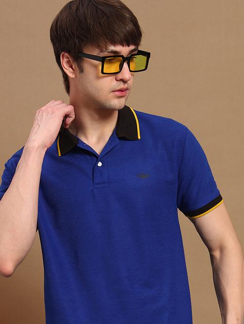 men solid short sleeve regular fit polo t-shirt - 22358453 - Very Small Image - 1