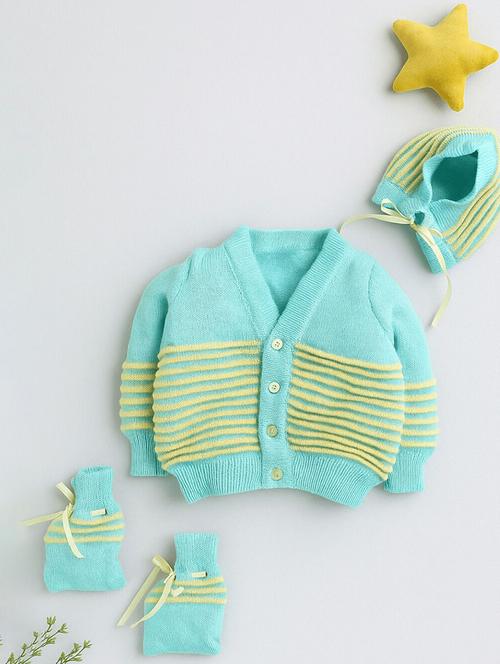 kids self designed sweater with woolen socks & cap - 22358586 - Very Small Image - 1