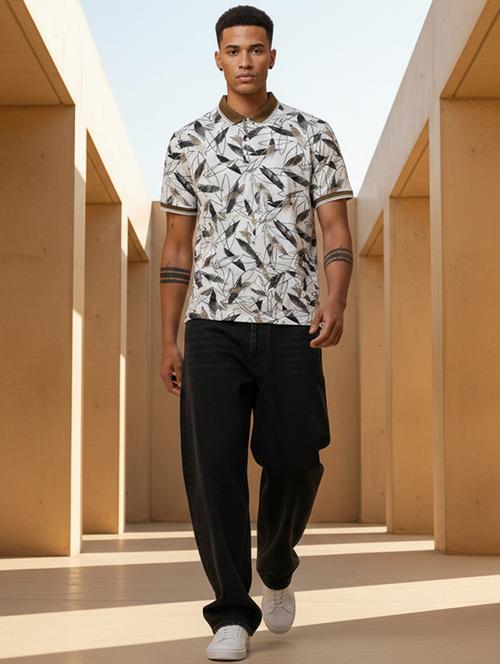 men printed short sleeve regular fit polo t-shirt - 22360265 - Very Small Image - 1