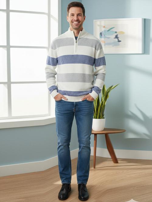 men striped long sleeve sweatshirt - 22361919 - Very Small Image - 1