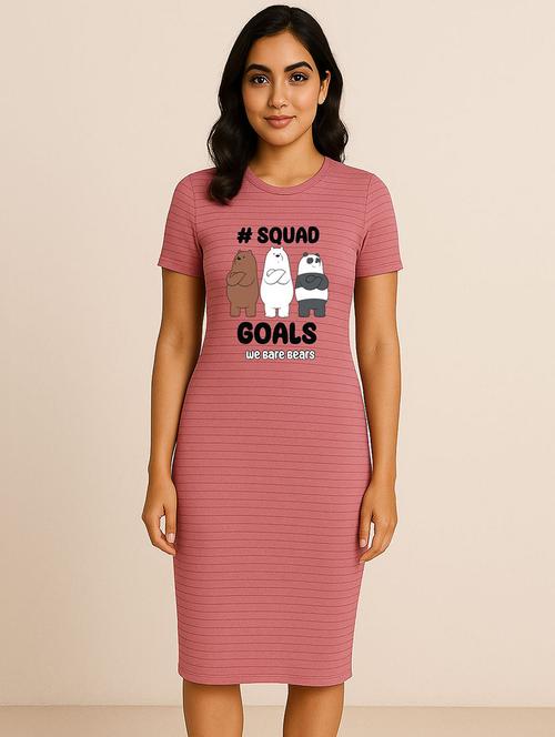 women printed short sleeve t-shirt dress - 22368643 - Very Small Image - 1