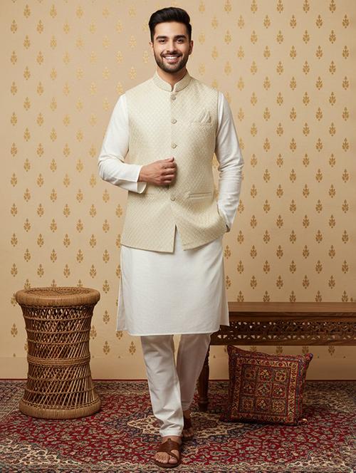 men self design nehru jacket - 22374693 - Very Small Image - 1