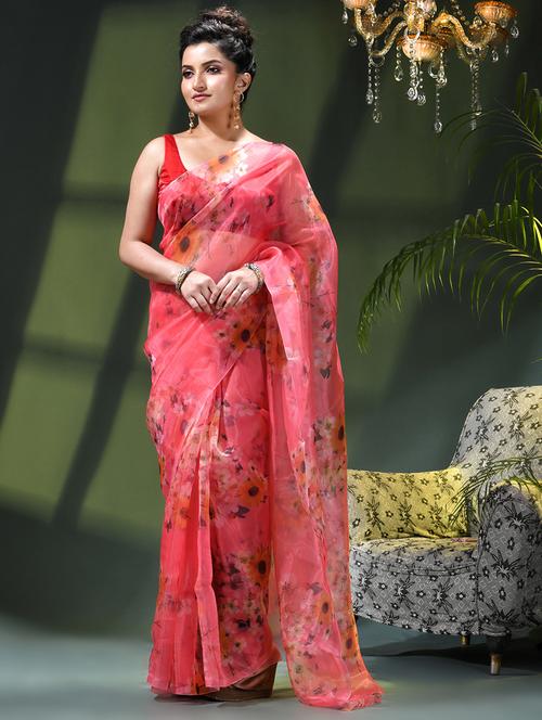 women printed casual wear saree - 22376167 - Very Small Image - 1